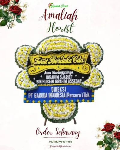 Papan Bunga Duka di Wanguk